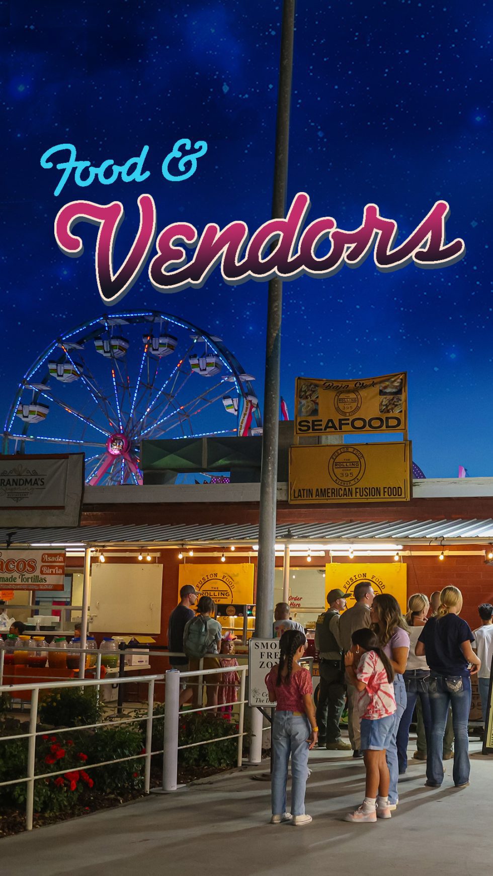 Vendors and Food TriCounty Fair CA